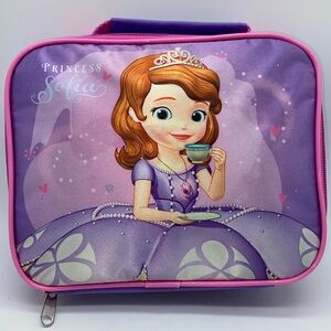 Disney Princess Sofia Soft Sided Zippered School Lunch Bag Kids